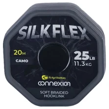 Поводковый материал Ridge Monkey Connexion SilkFlex Soft Braid Camo 25Lb/11,3kg