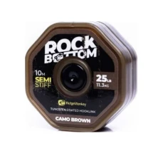 Поводковый материал в оболочке Ridge Monkey Rock Bottom Tungsten Coated Semi Stiff Camo Green 25lb 10m