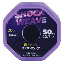 Шок лидер Ridge Monkey Connexion Shock Weave Braided Shock Leader Camo 50Lb/22,7kg