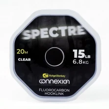 Поводковый материал флюорокарбоновый Ridge Monkey Connexion Spectre Fluorocarbon Hooklink Clear 15Lb/6,8kg