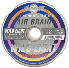 Плетеный шнур FISHING FIGHTERS AIR BRAID WILD EIGHT VERTICAL PE 200M #0.6