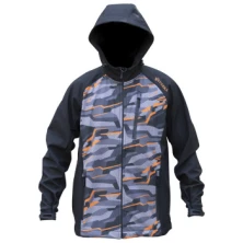 Куртка Viverra Softshell Infinity Hoody Black Camo Orange XL (РБ-2239060)