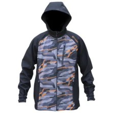 Куртка Viverra Softshell Infinity Hoody Black Camo Orange XXXL (РБ-2239062)