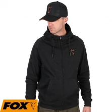 Толстовка Fox Collection Lightweight Hoodie Black Marl Orange Logo XL