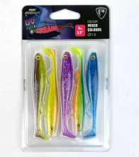 Силиконовая приманка Rage Ultra UV Slick Shad Mixed Color Pack 7cm x 5