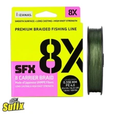Шнур Sufix X8 Braided Green 0,104mm 11lb 5,0kg 100m